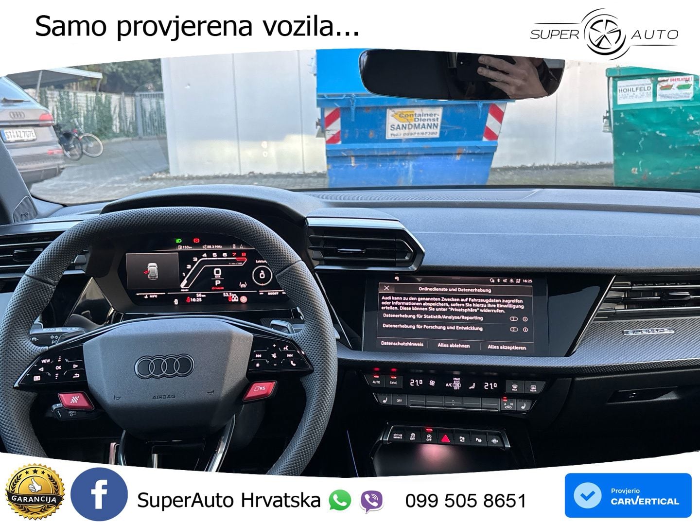 Audi RS3 Sedan 2.5 TFSI (400 KS) quattro S tronic ACC+HEAD+GR SJED+360+PANO