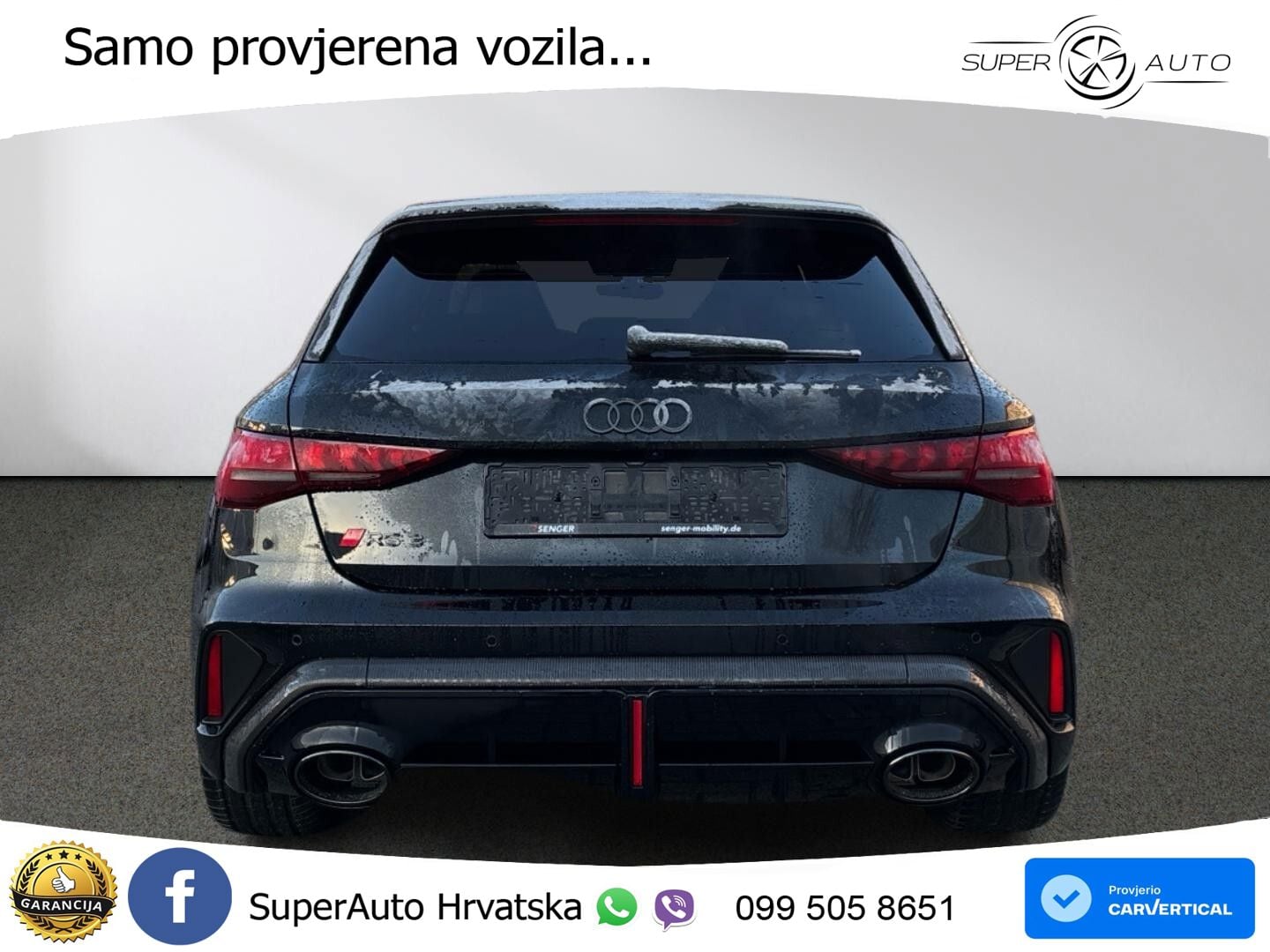 Audi RS3 Sedan 2.5 TFSI (400 KS) quattro S tronic ACC+HEAD+GR SJED+360+PANO