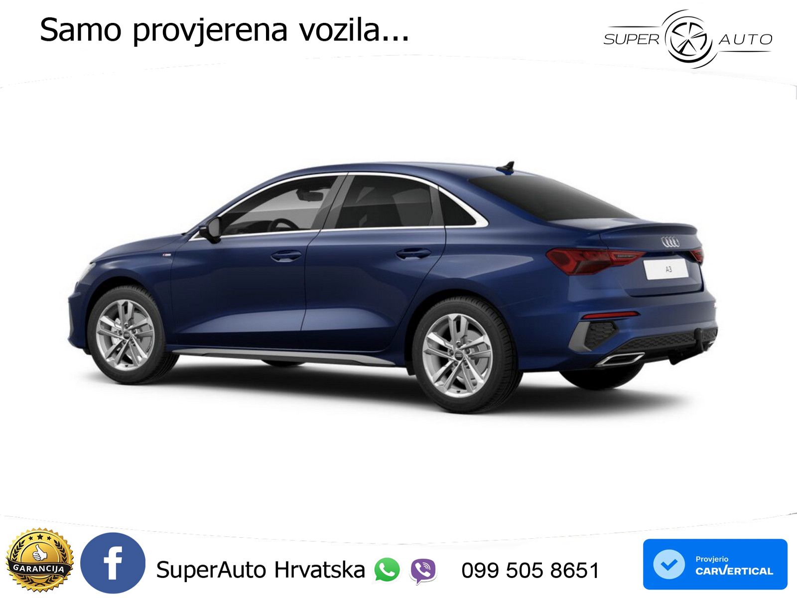 Audi A3 Limuzina 35 TFSI (150 KS) S tronic S line LED+GR SJED+ACC