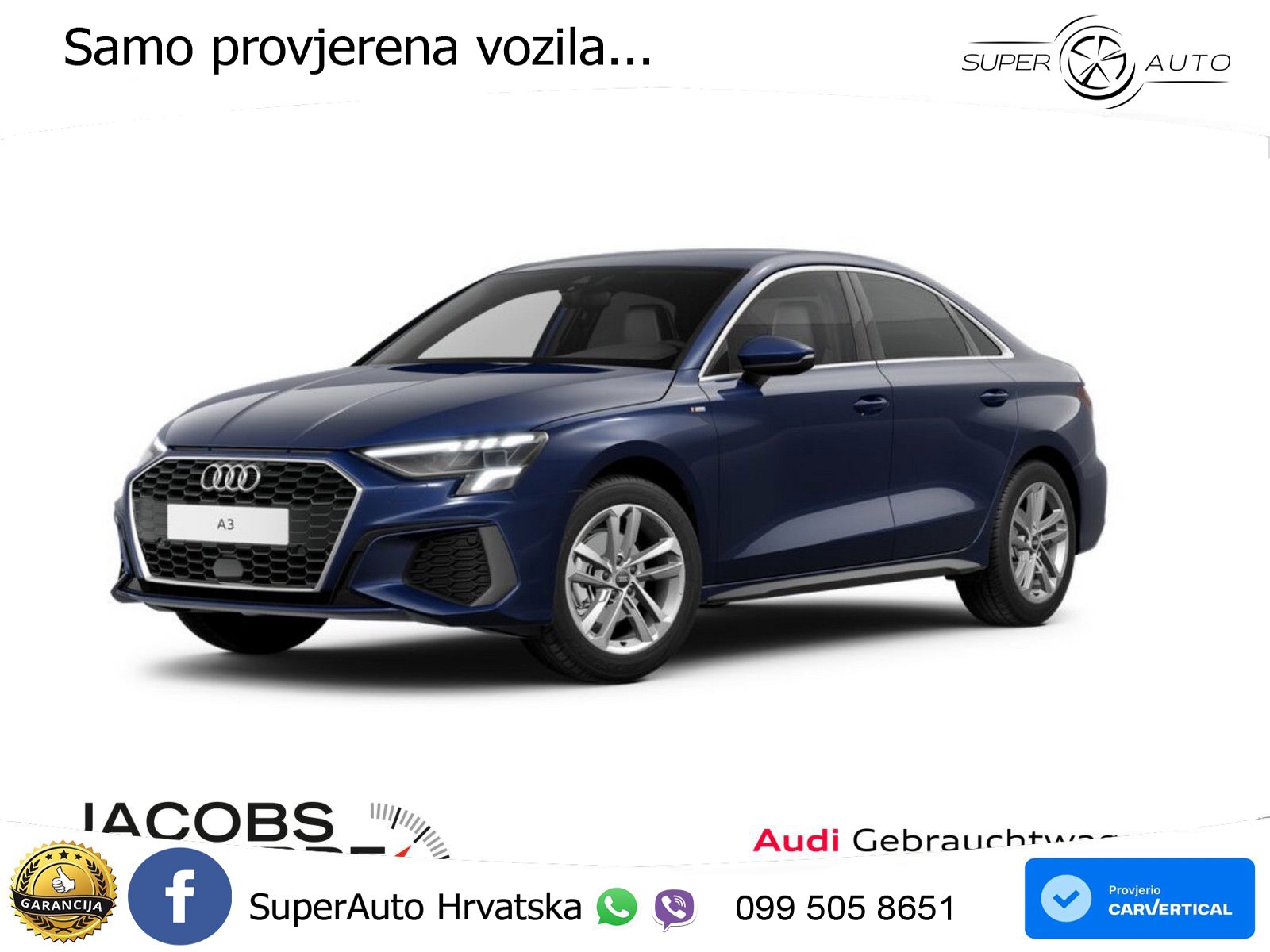 Audi A3 Limuzina 35 TFSI (150 KS) S tronic S line LED+GR SJED+ACC