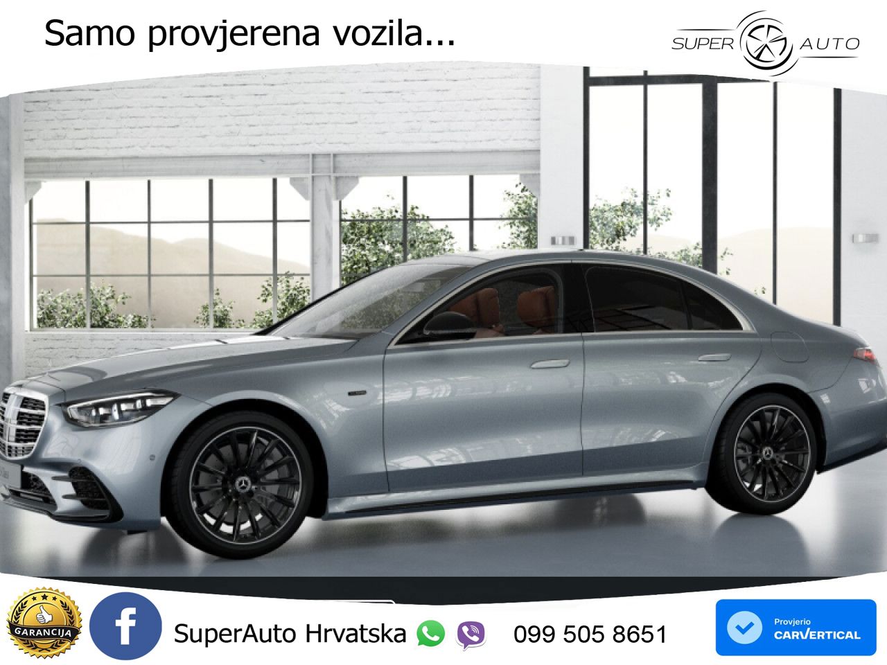 Mercedes S 450e (408 KS) 9G-TRONIC AMG ZRAČNI+ACC+GR SJED+KAM+PANO