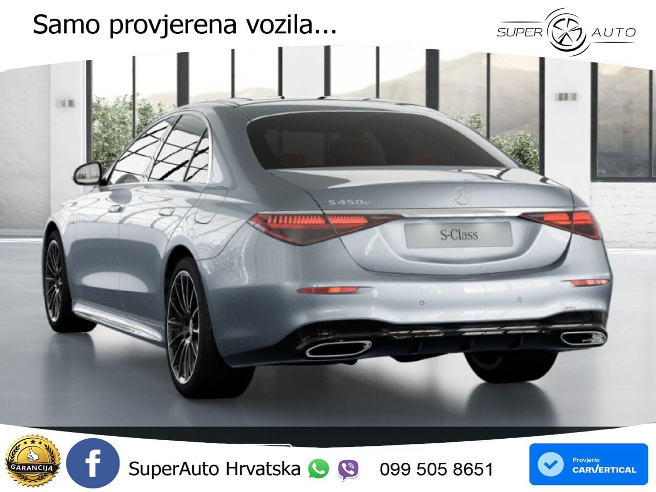 Mercedes S 450e (408 KS) 9G-TRONIC AMG ZRAČNI+ACC+GR SJED+KAM+PANO