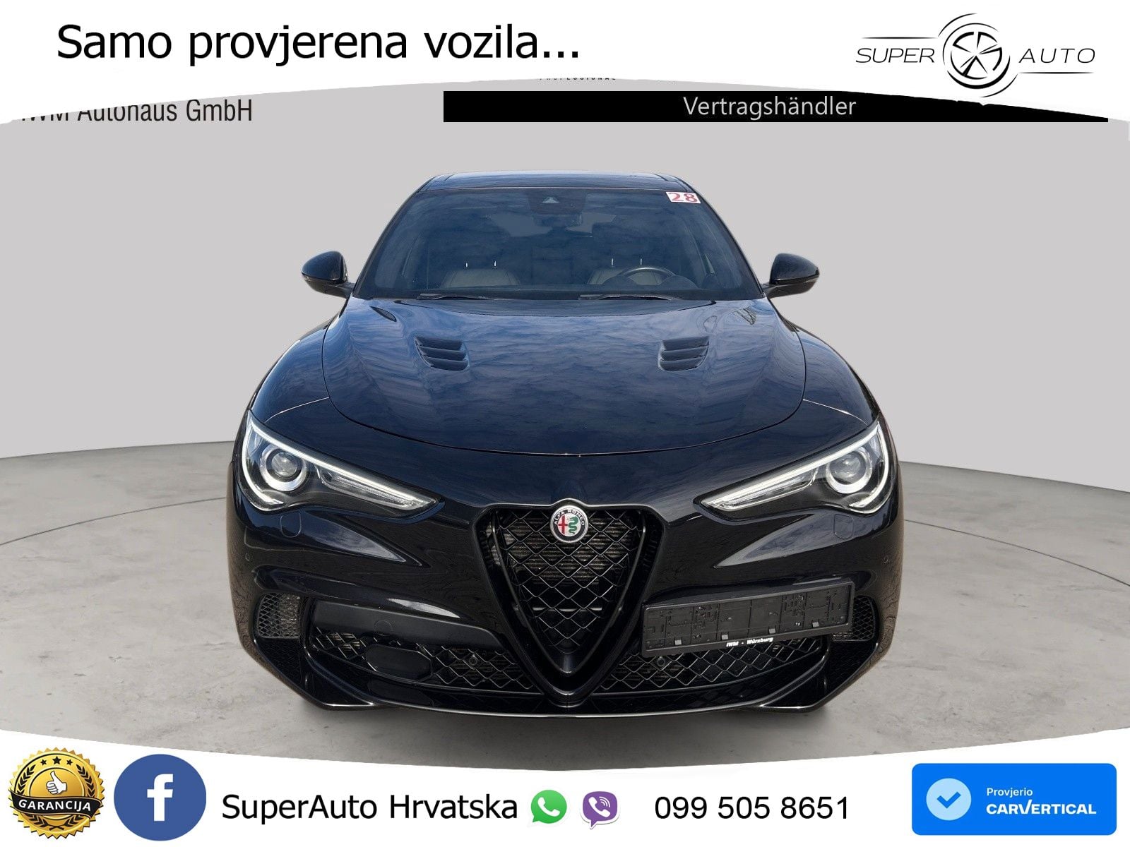Alfa Romeo Stelvio Quadrifoglio 2.9 V6 Bi-Turbo (520 KS) Q4 Automatic LED+GR SJED+ACC
