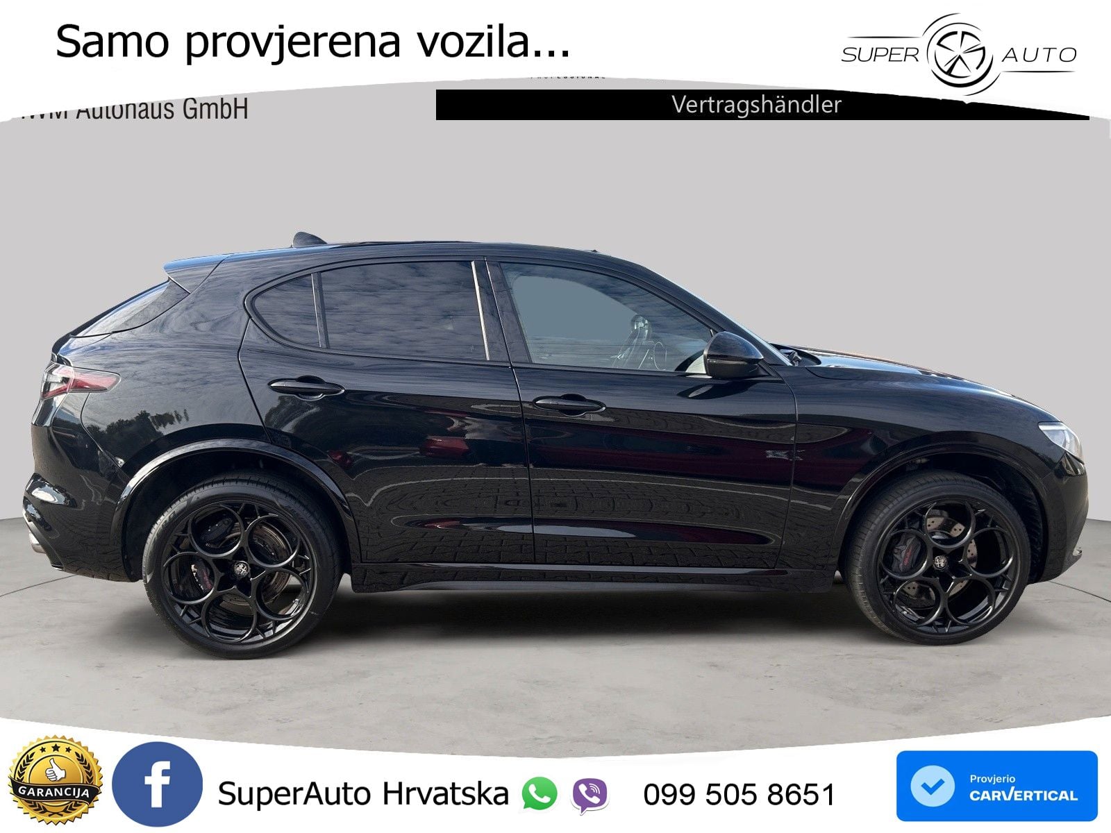 Alfa Romeo Stelvio Quadrifoglio 2.9 V6 Bi-Turbo (520 KS) Q4 Automatic LED+GR SJED+ACC