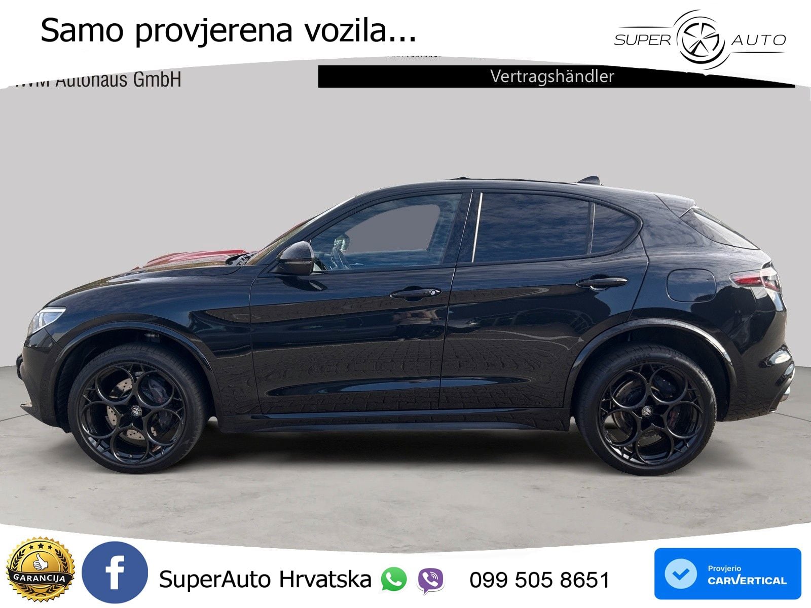 Alfa Romeo Stelvio Quadrifoglio 2.9 V6 Bi-Turbo (520 KS) Q4 Automatic LED+GR SJED+ACC