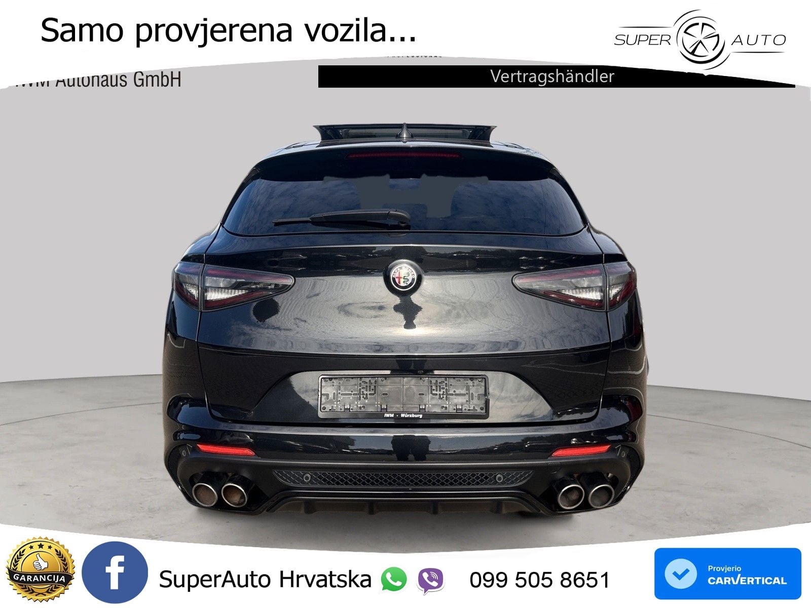 Alfa Romeo Stelvio Quadrifoglio 2.9 V6 Bi-Turbo (520 KS) Q4 Automatic LED+GR SJED+ACC
