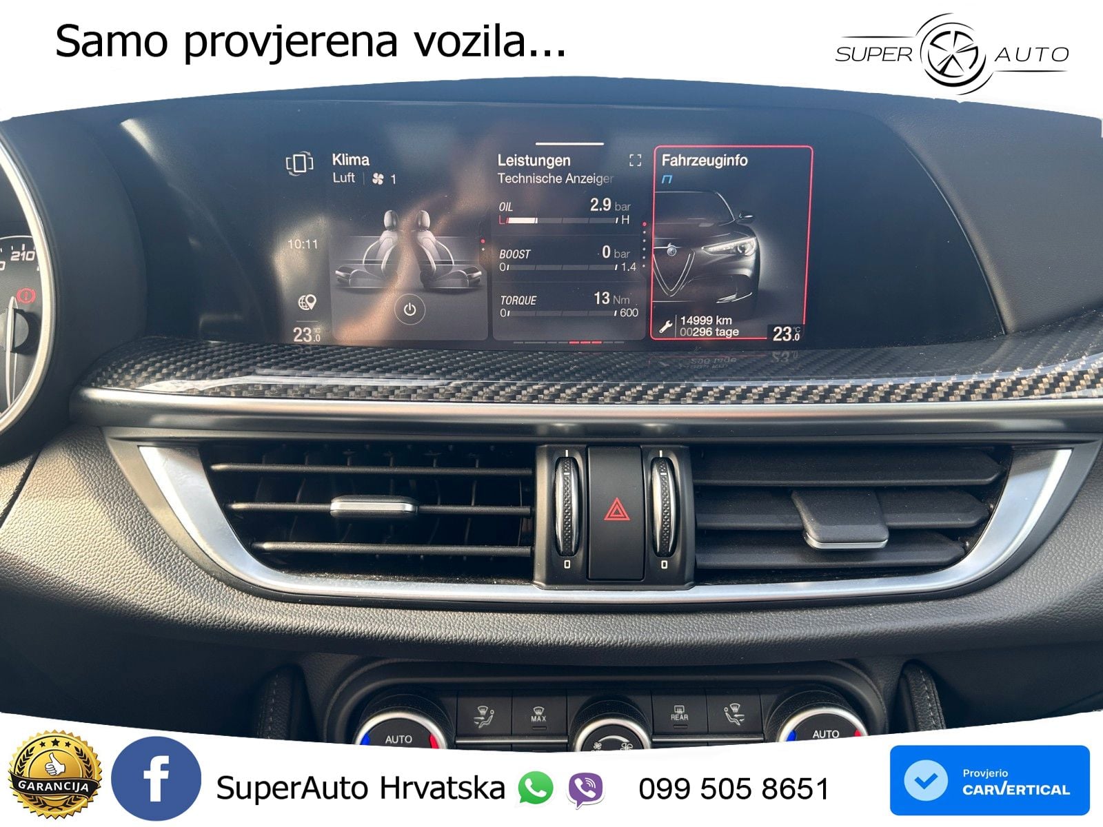 Alfa Romeo Stelvio Quadrifoglio 2.9 V6 Bi-Turbo (520 KS) Q4 Automatic LED+GR SJED+ACC