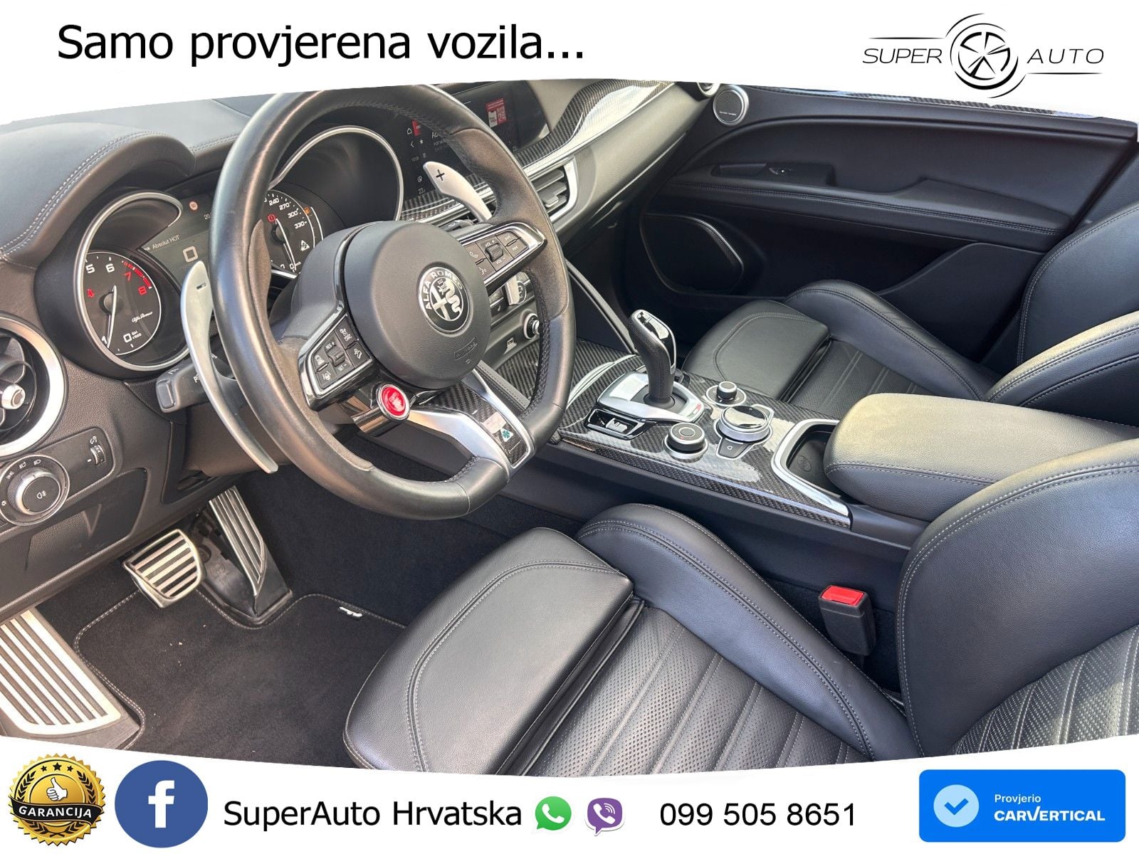 Alfa Romeo Stelvio Quadrifoglio 2.9 V6 Bi-Turbo (520 KS) Q4 Automatic LED+GR SJED+ACC