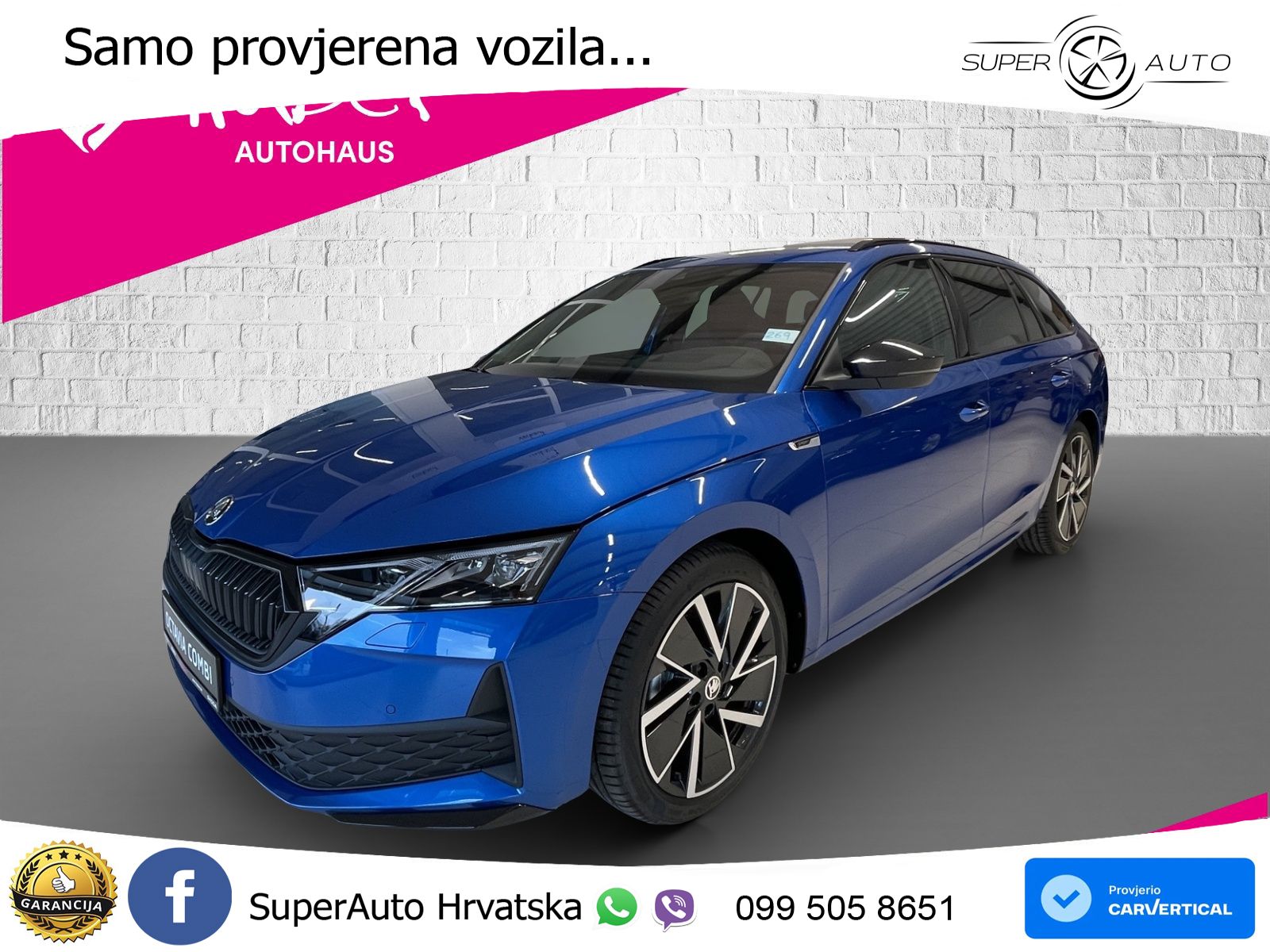 Škoda Octavia Combi 1.5 TSI (150 KS) DSG SportLine LED+GR SJED+ACC