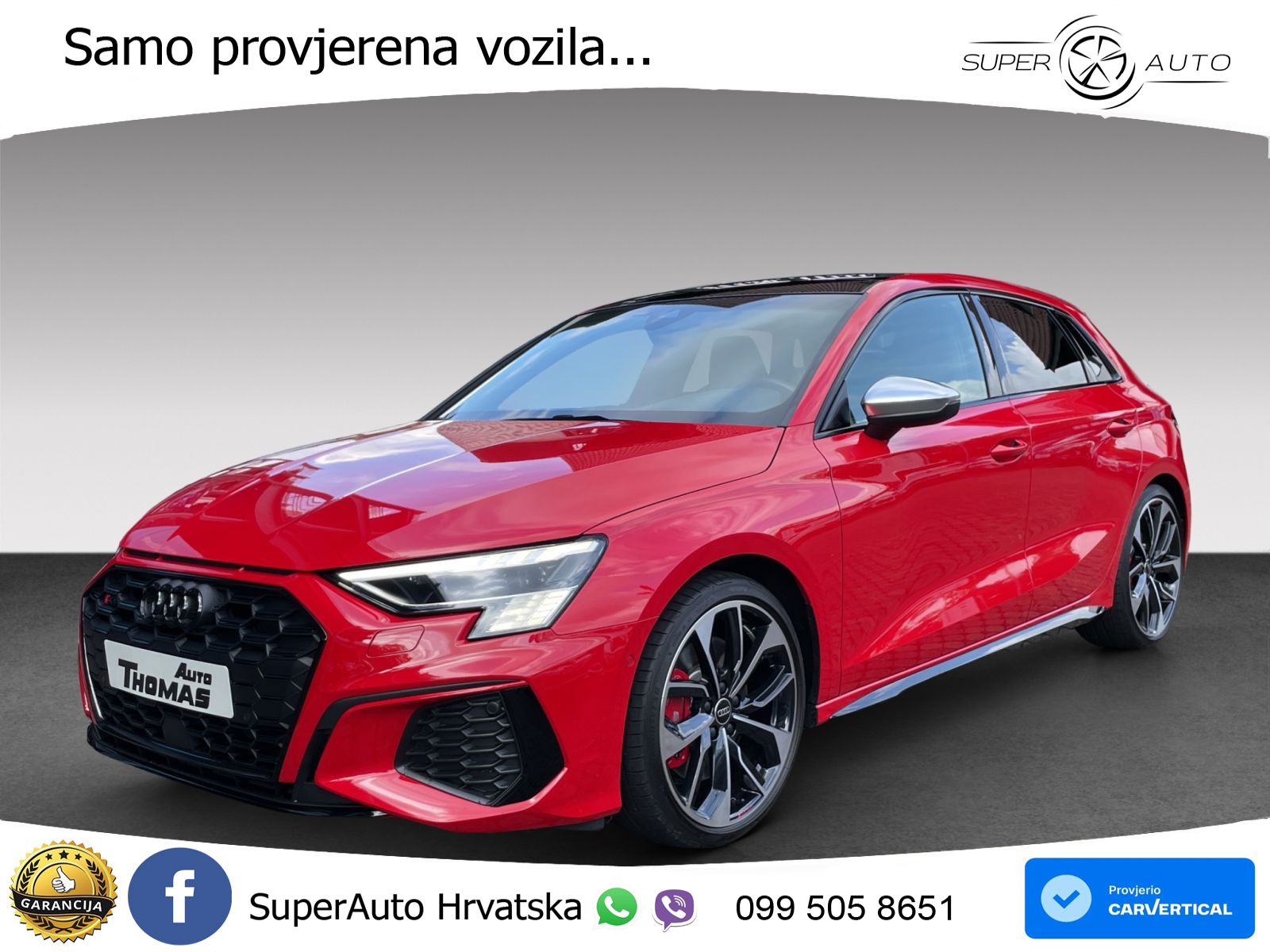 Audi S3 2.0 TFSI (310 KS) quattro S tronic MATRIX+GR SJED+KAM