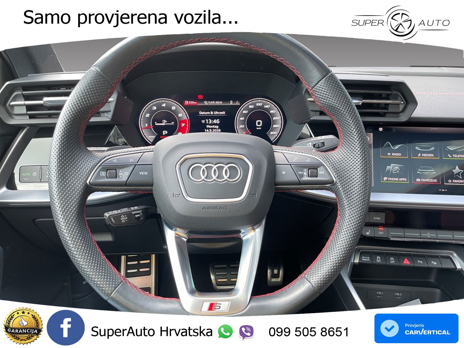 Audi S3 2.0 TFSI (310 KS) quattro S tronic MATRIX+GR SJED+KAM