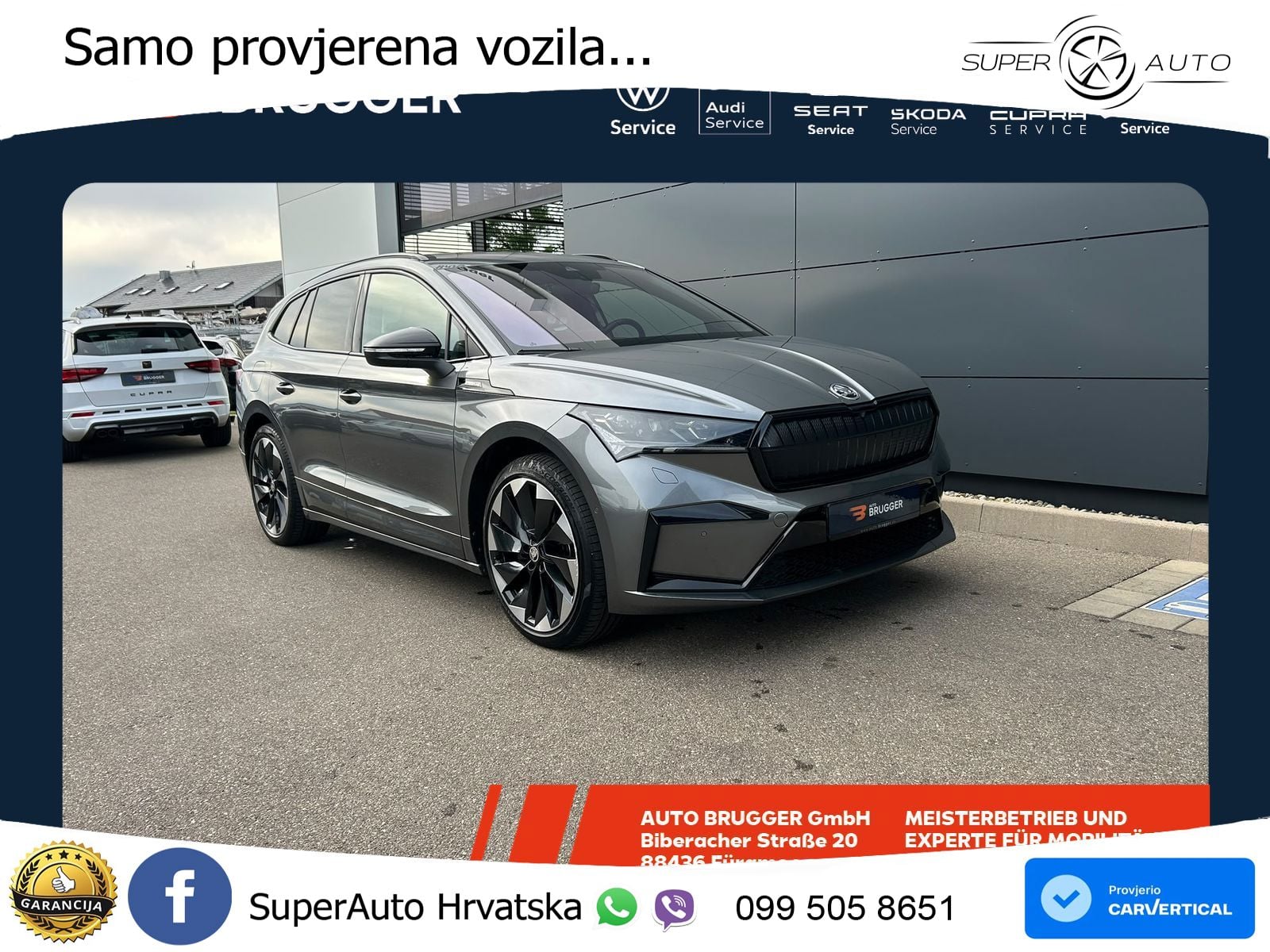 Škoda Enyaq iV 80 82 kWh (204 KS) SportLine LED+GR SJED+ACC
