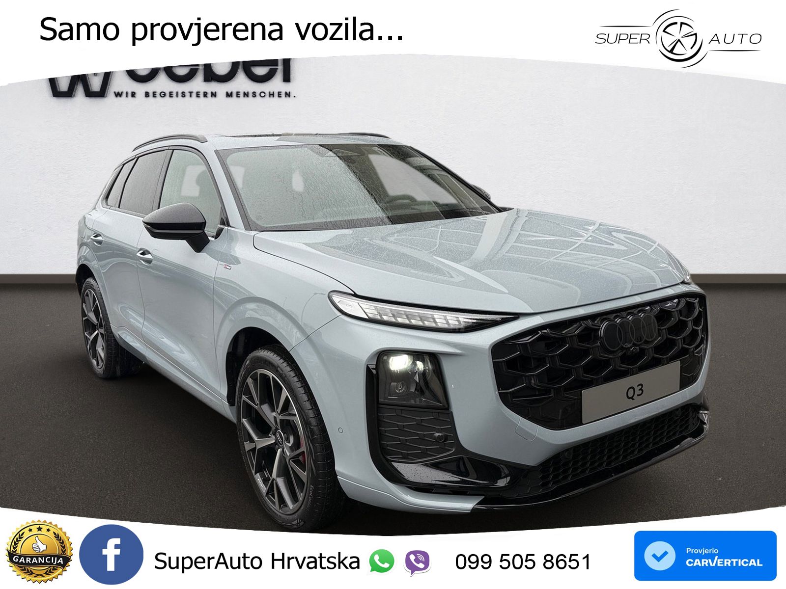 Audi Q3 2.0 TFSI (265 KS) quattro S tronic S line ACC+HEAD+GR SJED+360+PANO