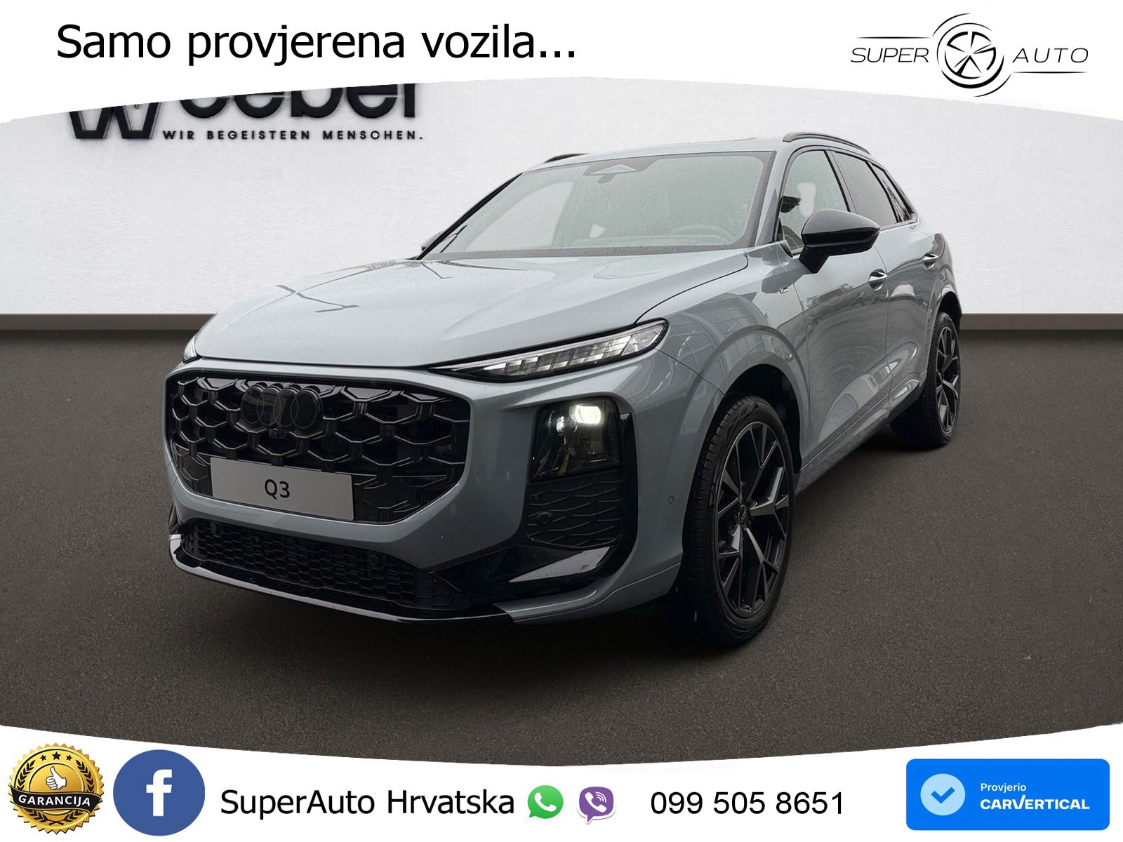 Audi Q3 2.0 TFSI (265 KS) quattro S tronic S line ACC+HEAD+GR SJED+360+PANO
