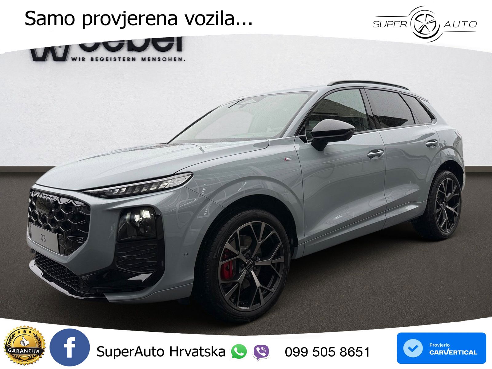 Audi Q3 2.0 TFSI (265 KS) quattro S tronic S line ACC+HEAD+GR SJED+360+PANO