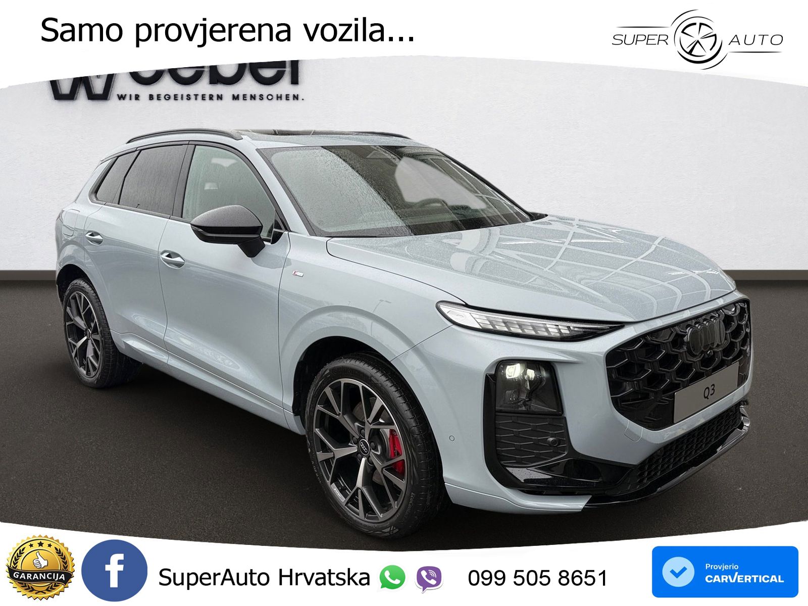 Audi Q3 2.0 TFSI (265 KS) quattro S tronic S line ACC+HEAD+GR SJED+360+PANO