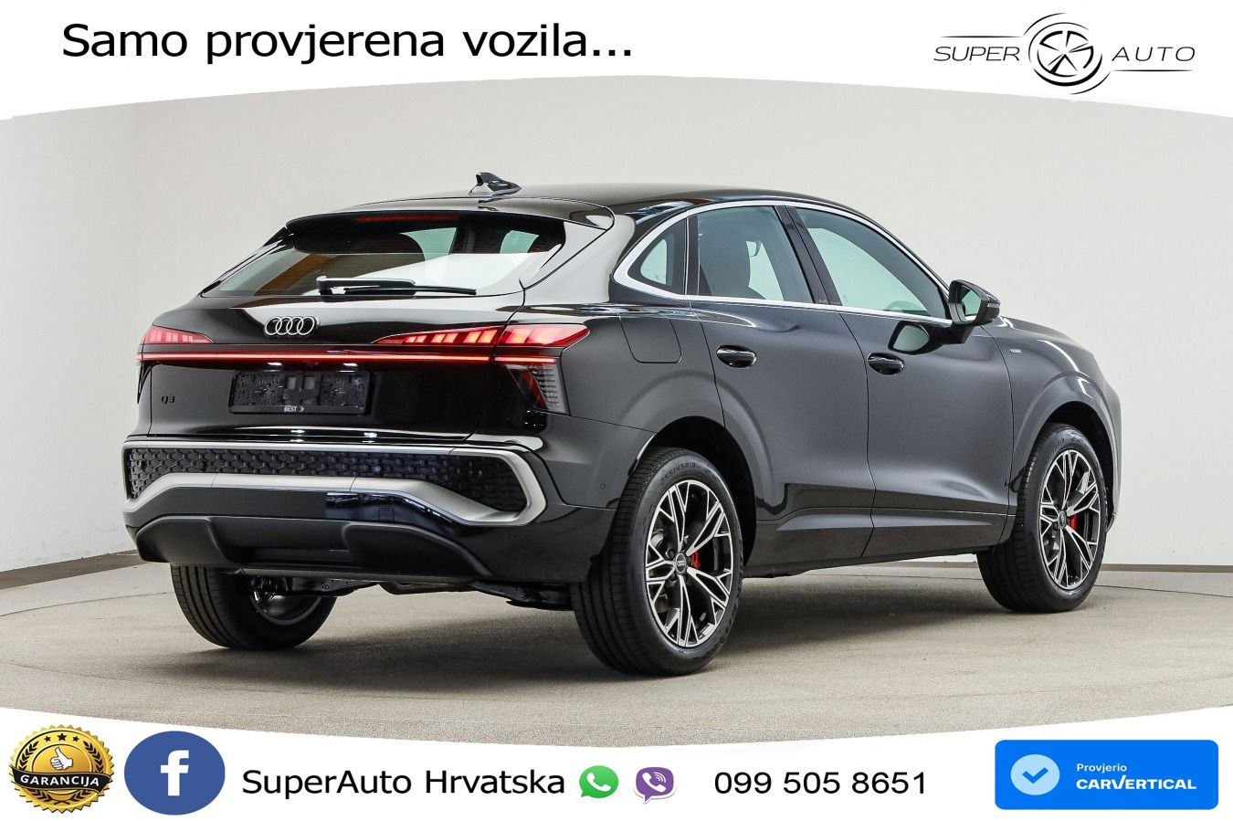 Audi Q3 Sportback 1.5 TFSIe (272 KS) S tronic S line LED+GR SJED+ACC