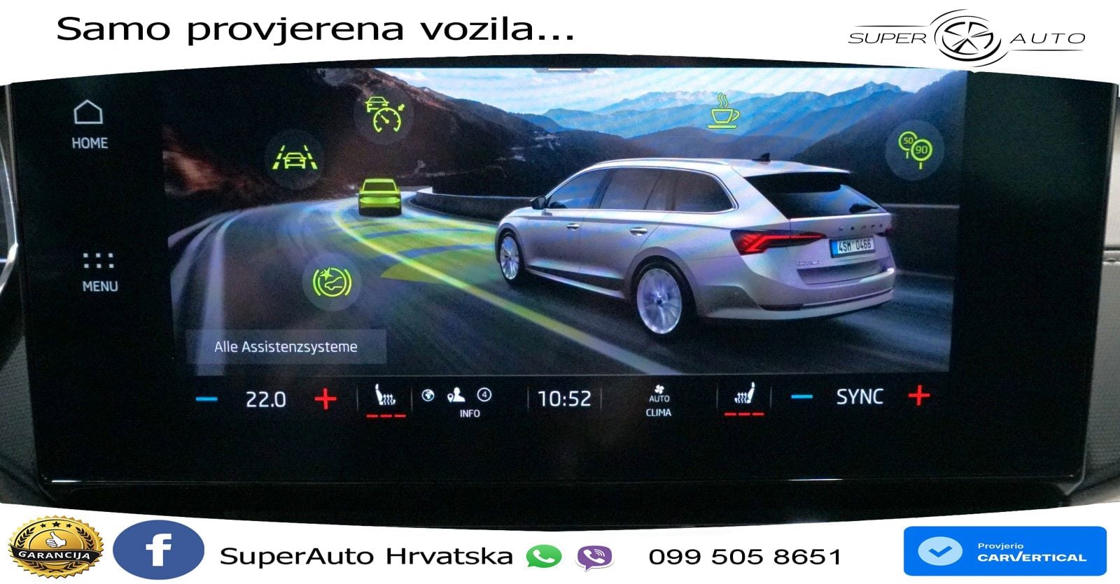 Škoda Octavia Combi 2.0 TDI (150 KS) 4x4 DSG LED+GR SJED+ACC