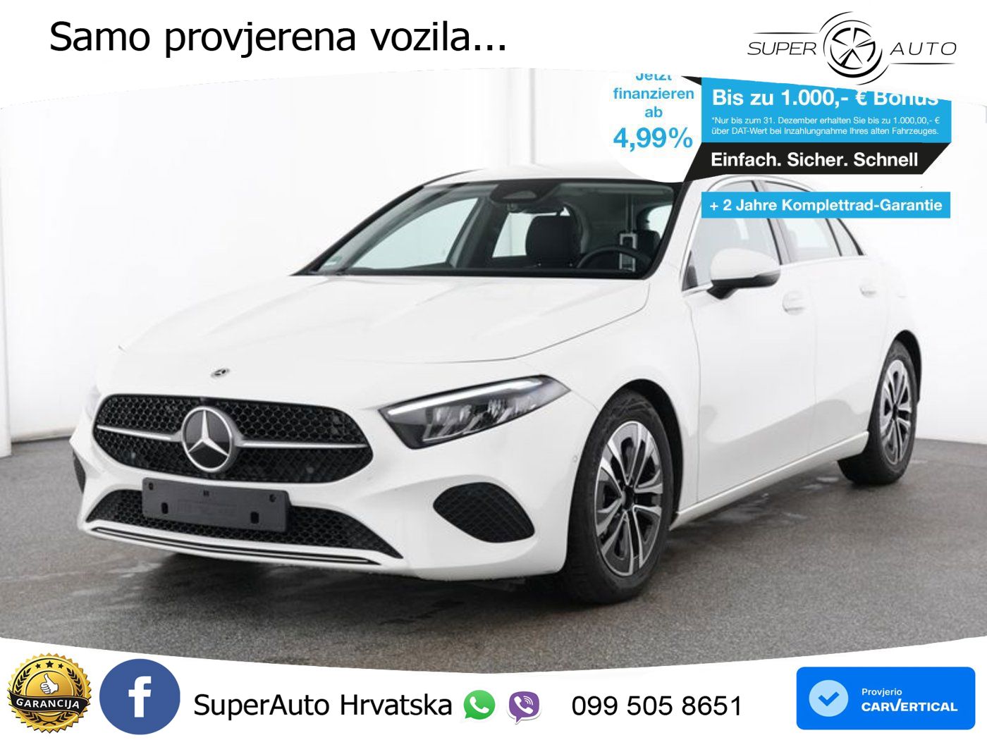 Mercedes-Benz A 200 7G-DCT LED+GR SJED+ACC