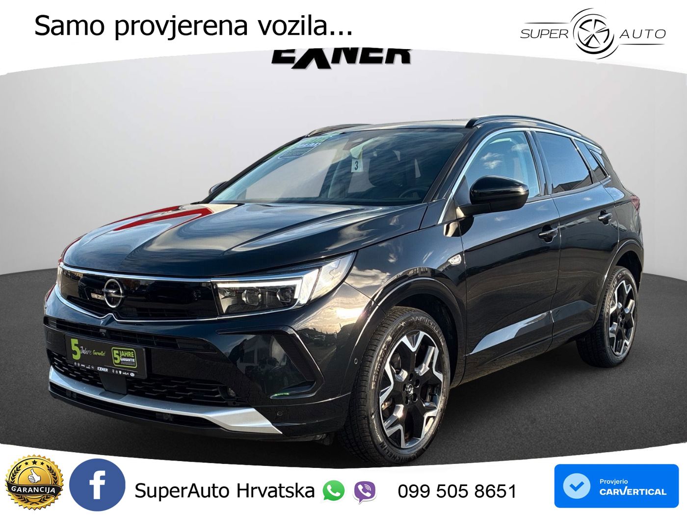 Opel Grandland 1.2i Turbo (130 KS) Automatic Ultimate LED+GR SJED+ACC