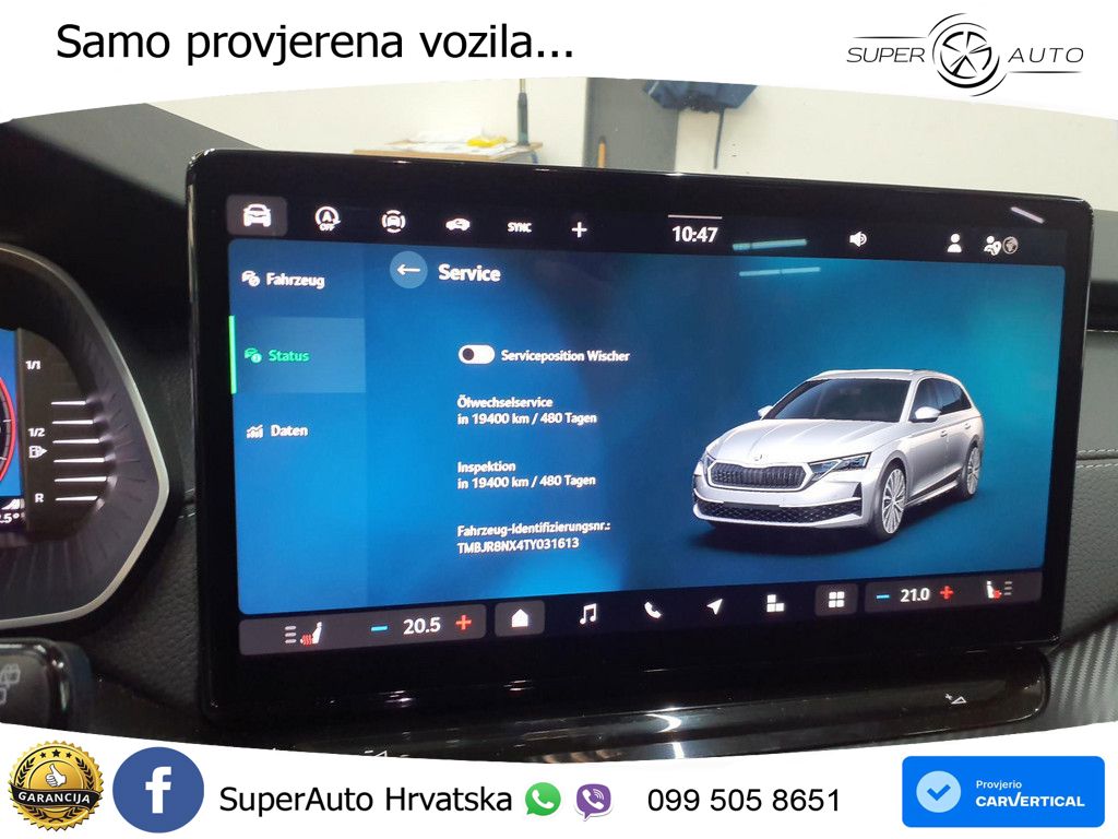 Škoda Octavia Combi 1.5 TSI (150 KS) DSG SportLine LED+GR SJED+ACC