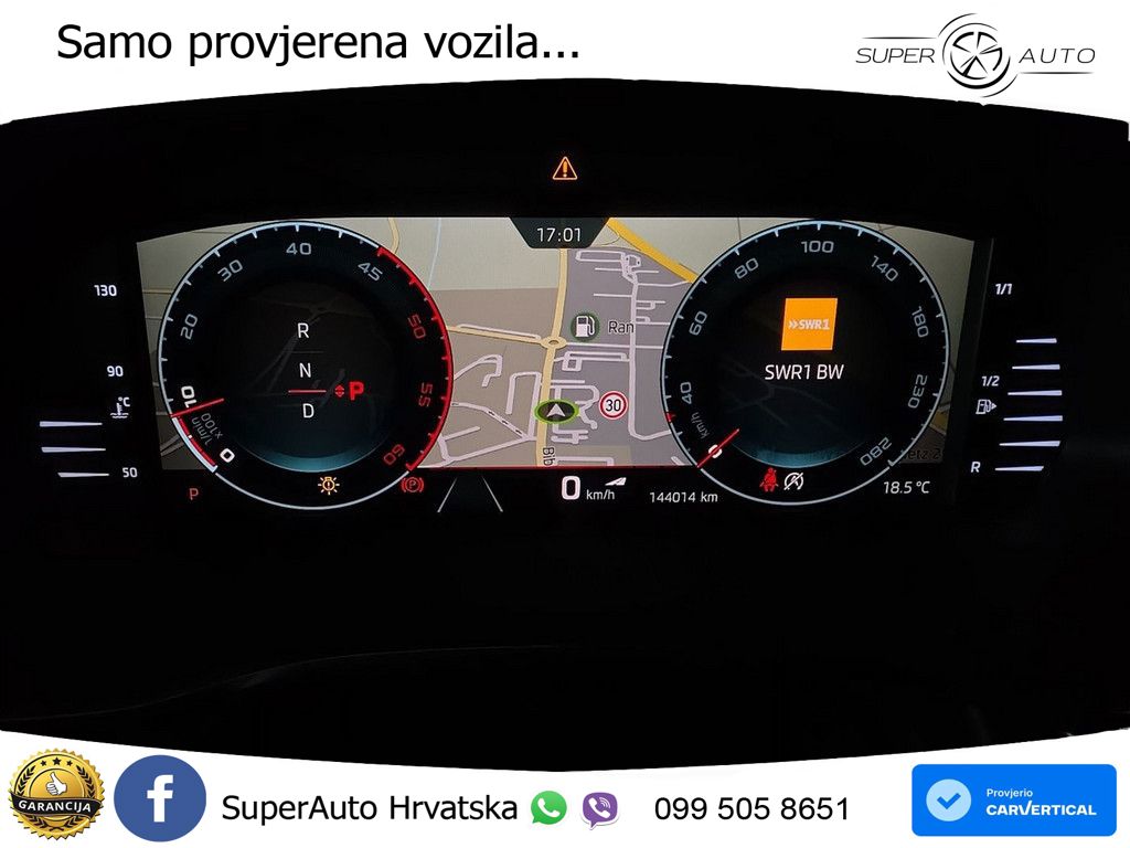 Škoda Octavia Combi RS 2.0 TDI (200 KS) DSG MATRIX+GR SJED+KAM