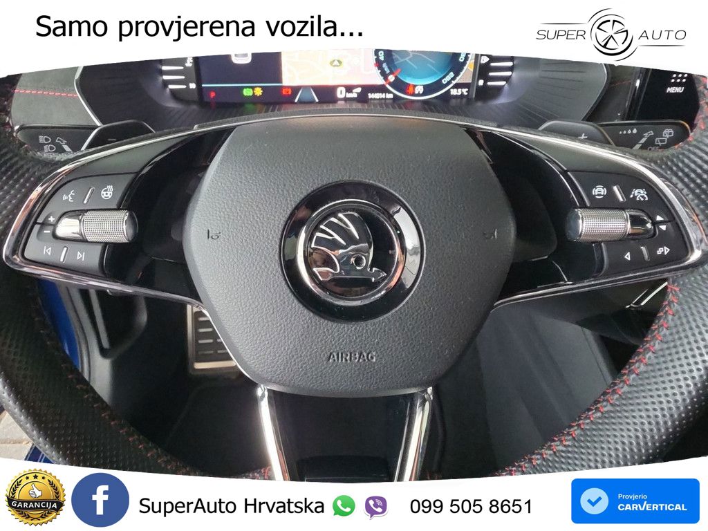 Škoda Octavia Combi RS 2.0 TDI (200 KS) DSG MATRIX+GR SJED+KAM