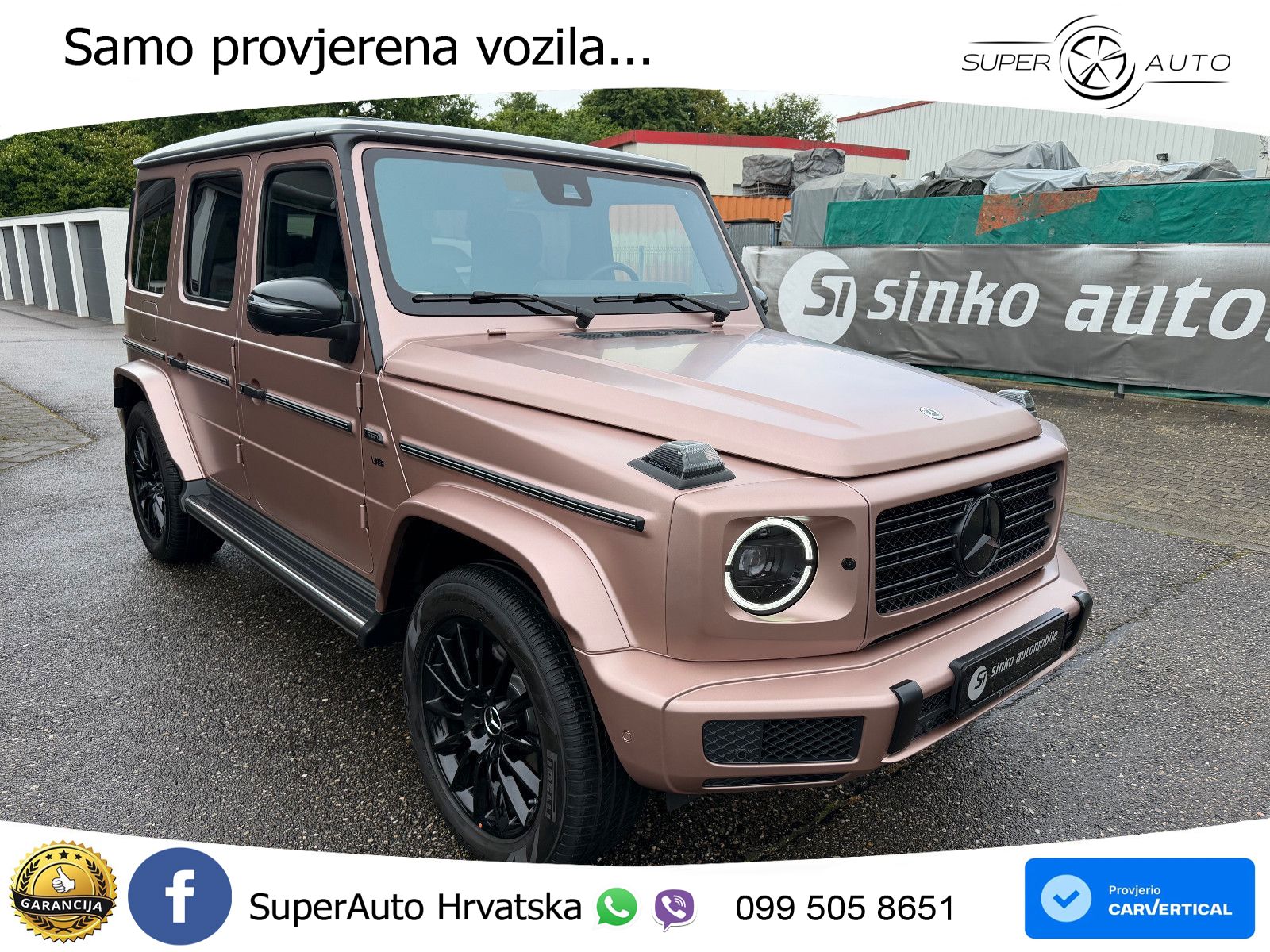 Mercedes G 500 Long V8 (422 KS) 4MATIC 9G-TRONIC LED+GR SJED+ACC