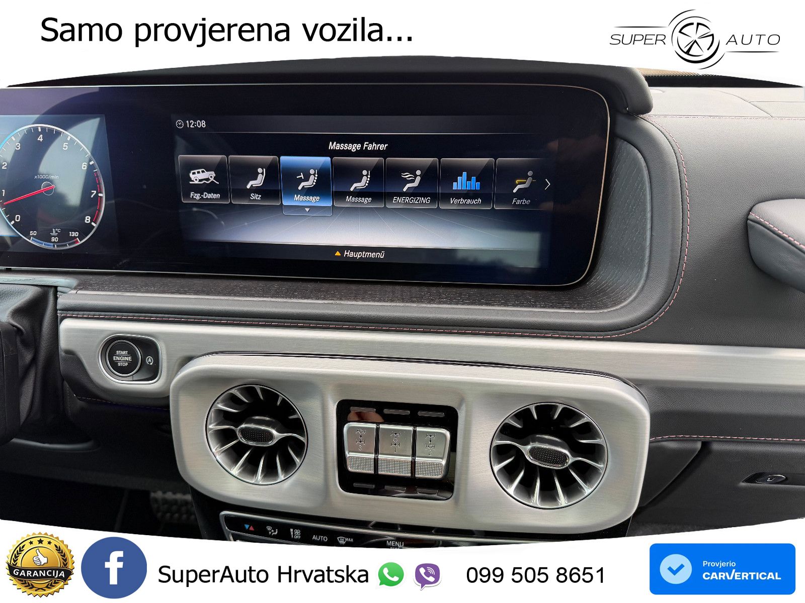 Mercedes G 500 Long V8 (422 KS) 4MATIC 9G-TRONIC LED+GR SJED+ACC