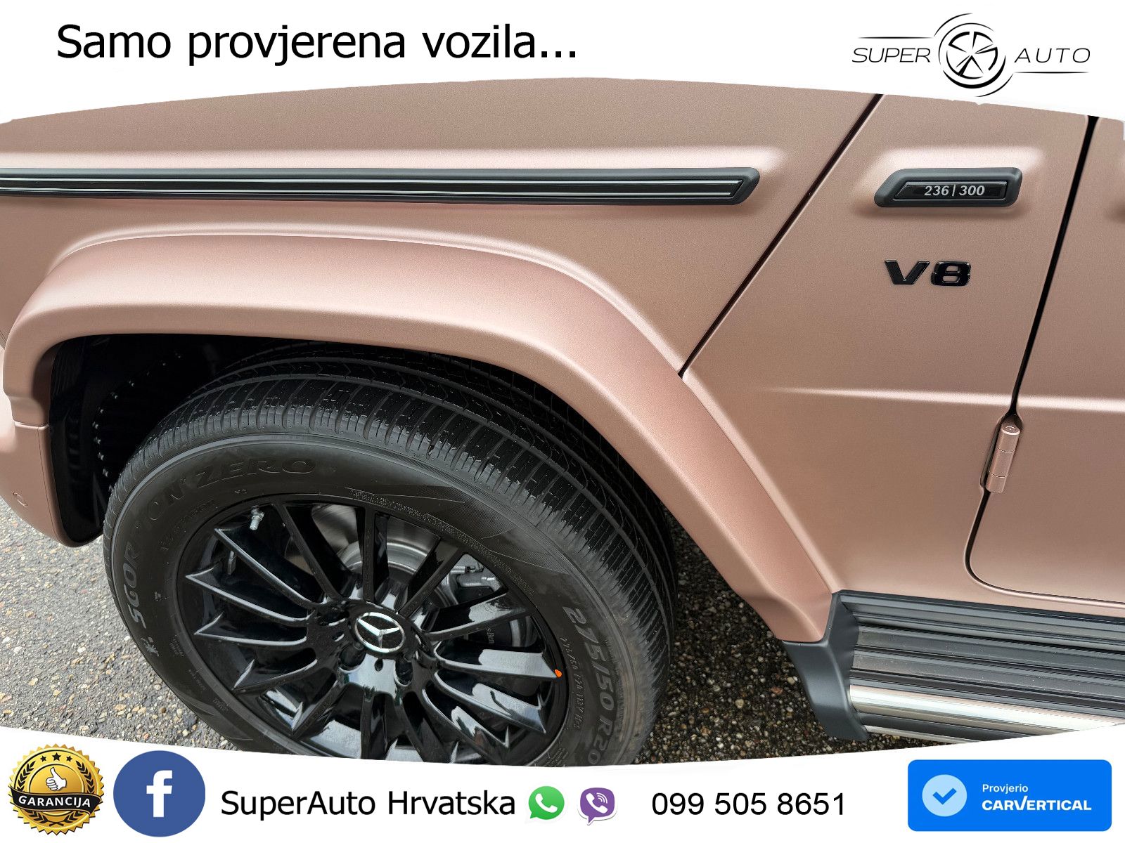 Mercedes G 500 Long V8 (422 KS) 4MATIC 9G-TRONIC LED+GR SJED+ACC