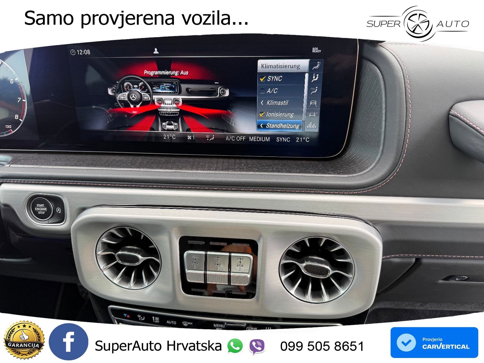 Mercedes G 500 Long V8 (422 KS) 4MATIC 9G-TRONIC LED+GR SJED+ACC