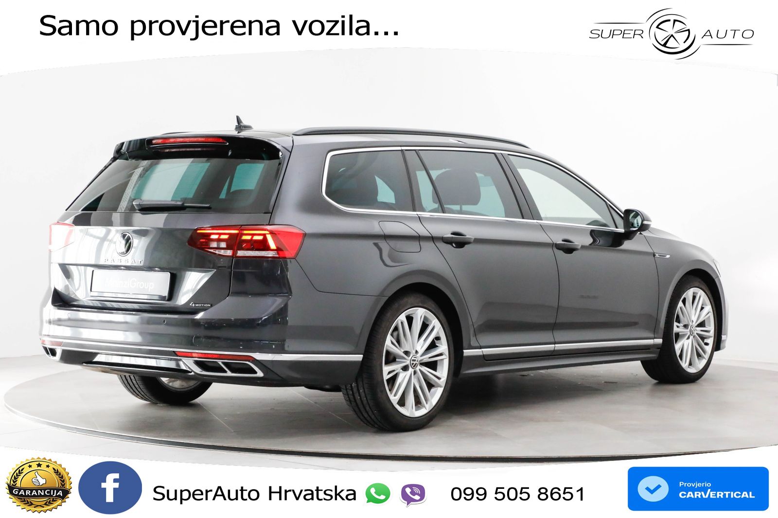 Volkswagen Passat Variant 2.0 TDI (200 KS) 4MOTION DSG R-Line LED+GR SJED+ACC