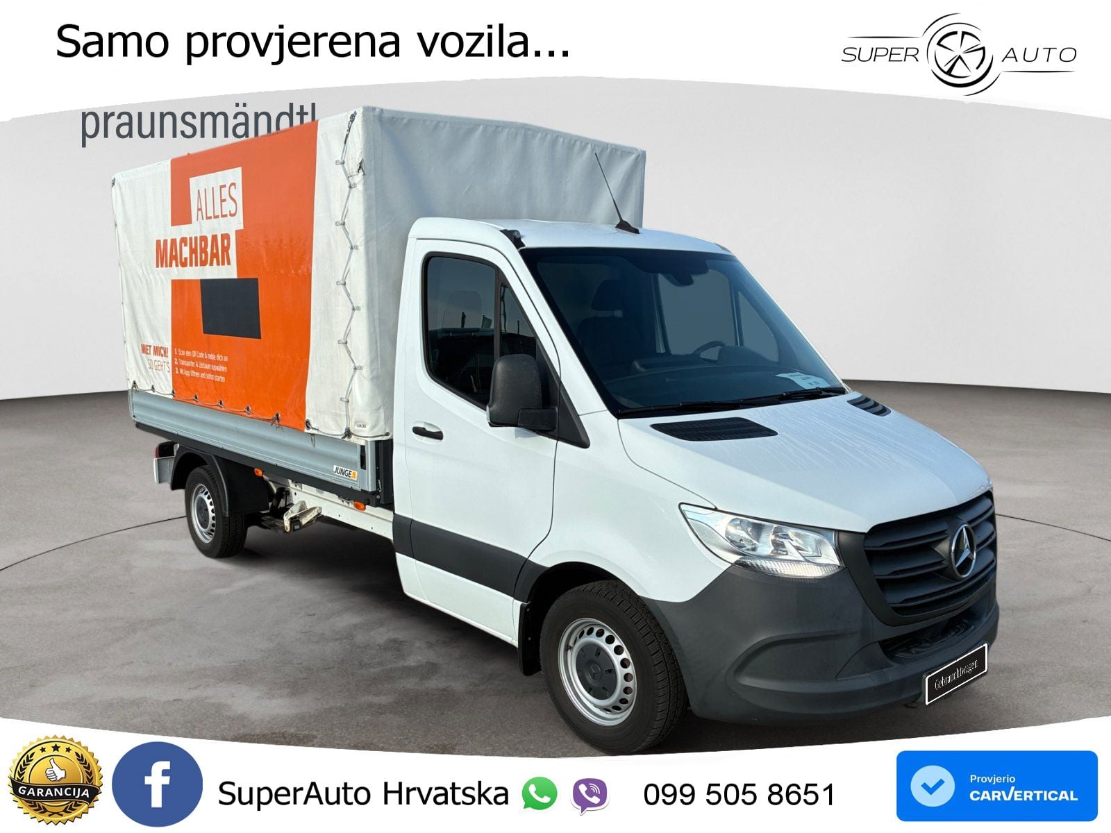 Mercedes-Benz Sprinter 315 CDI Pritsche+Plane+Klima+Tempomat 150 KS