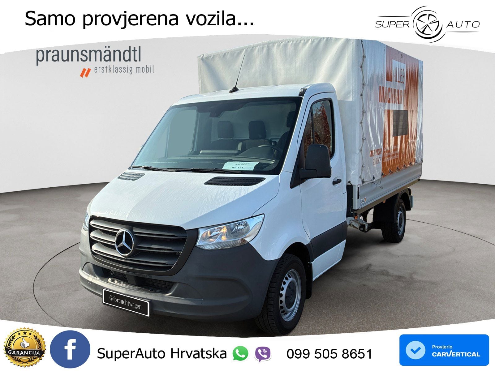 Mercedes-Benz Sprinter 315 CDI Pritsche+Plane+Klima+Tempomat 150 KS