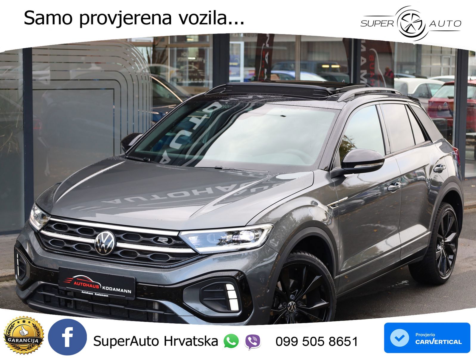 Volkswagen T-Roc 2.0 TSI (190 KS) 4M DSG R-Line MATRIX+GR SJED+KAM