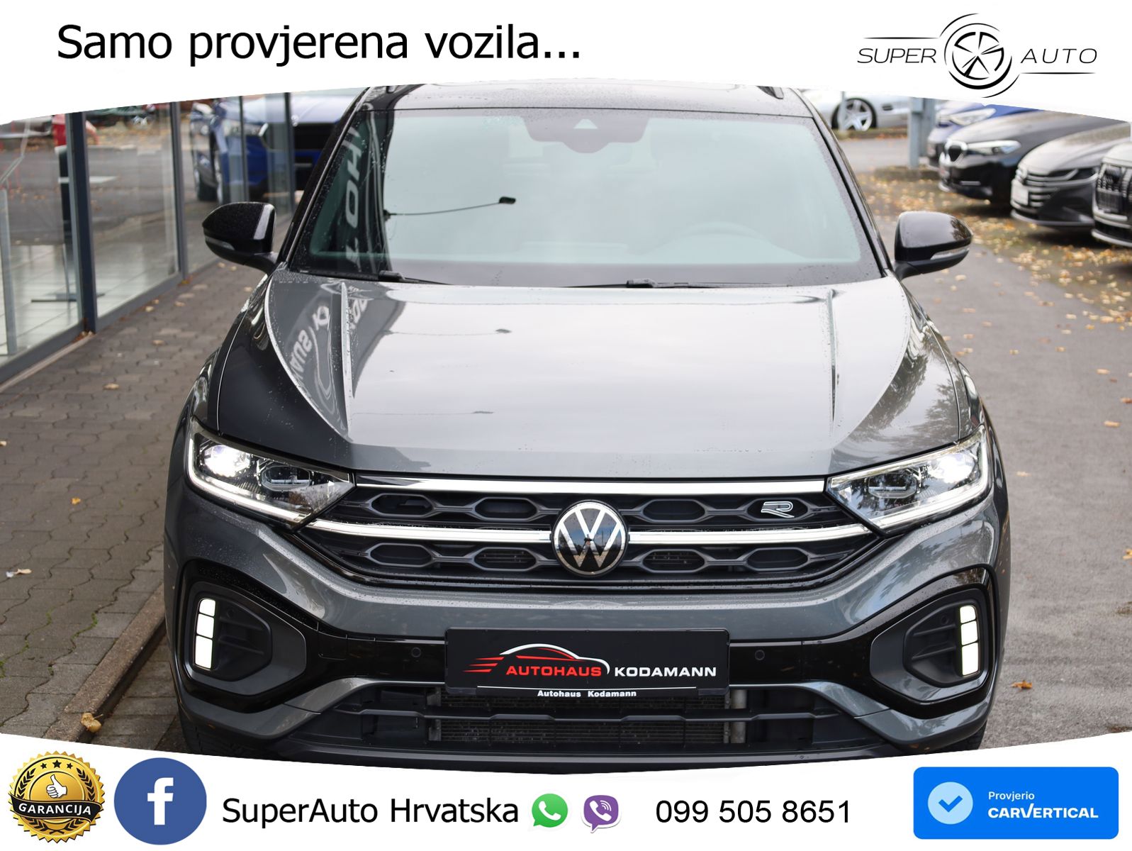 Volkswagen T-Roc 2.0 TSI (190 KS) 4M DSG R-Line MATRIX+GR SJED+KAM