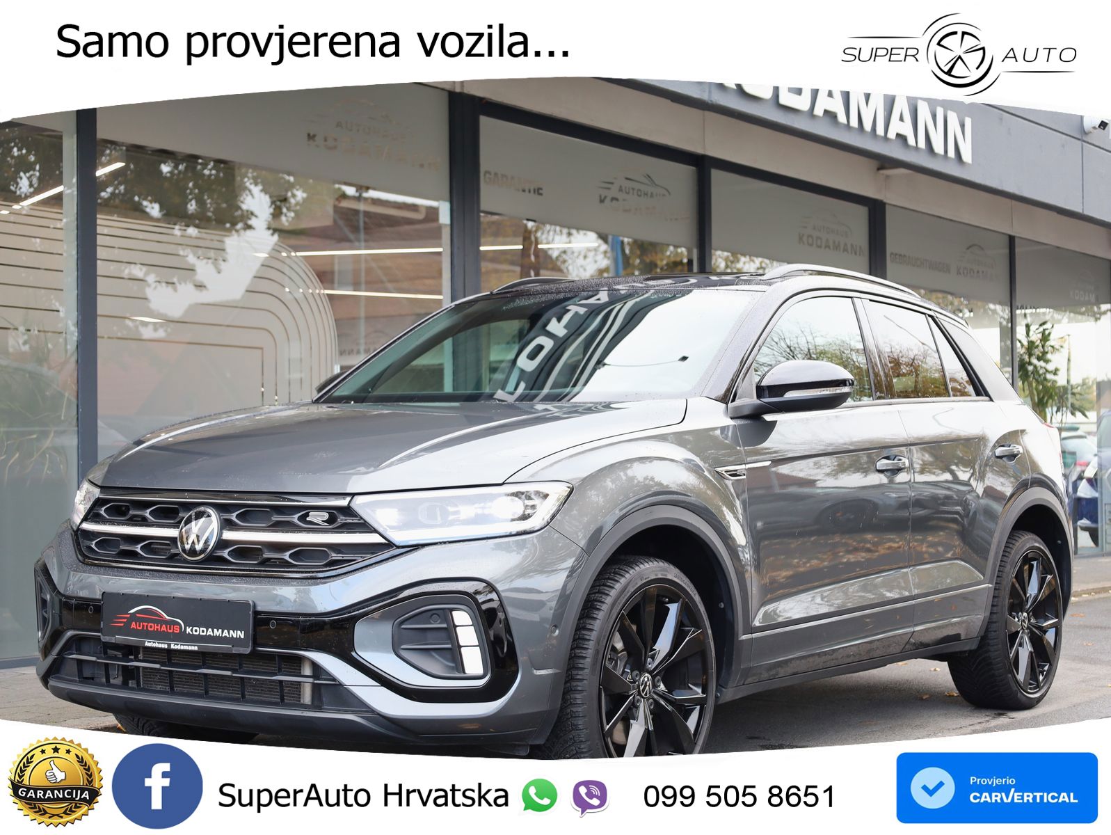 Volkswagen T-Roc 2.0 TSI (190 KS) 4M DSG R-Line MATRIX+GR SJED+KAM