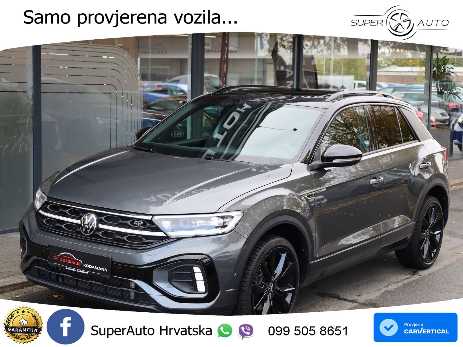 Volkswagen T-Roc 2.0 TSI (190 KS) 4M DSG R-Line MATRIX+GR SJED+KAM