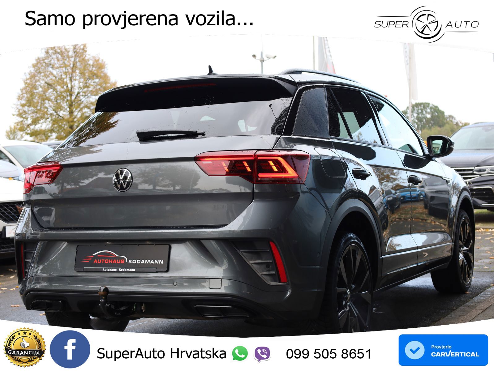 Volkswagen T-Roc 2.0 TSI (190 KS) 4M DSG R-Line MATRIX+GR SJED+KAM