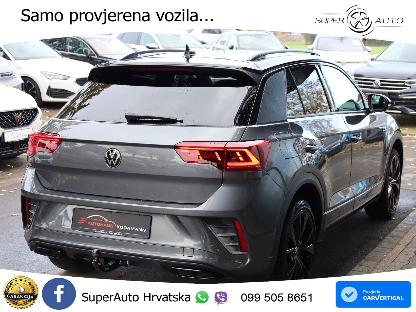 Volkswagen T-Roc 2.0 TSI (190 KS) 4M DSG R-Line MATRIX+GR SJED+KAM
