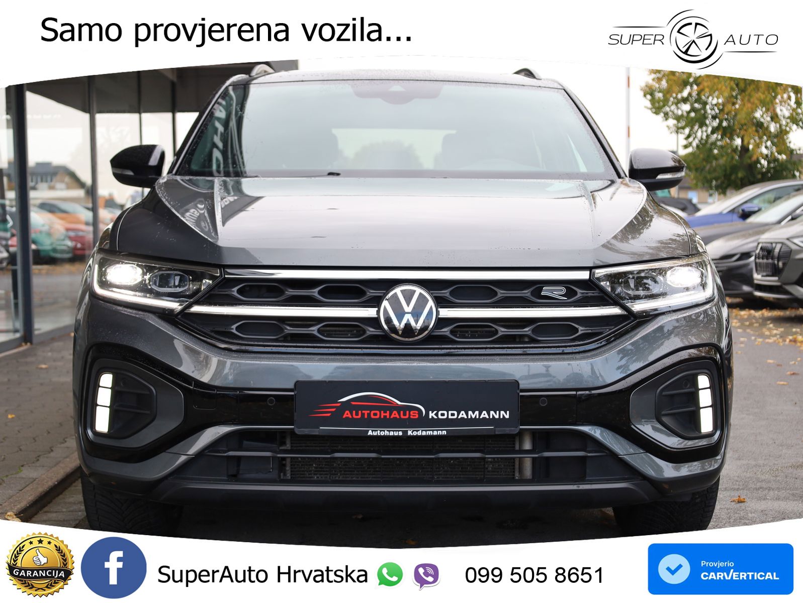 Volkswagen T-Roc 2.0 TSI (190 KS) 4M DSG R-Line MATRIX+GR SJED+KAM
