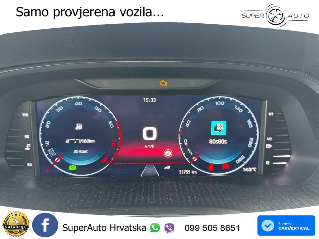 Škoda Octavia Combi RS 2.0 TSI (245 KS) DSG LED+GR SJED+ACC