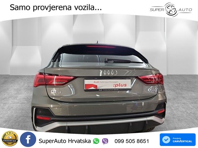 Audi Q3 II Sportback 45 TFSI (245 KS) quattro S tronic S line LED+GR SJED+ACC