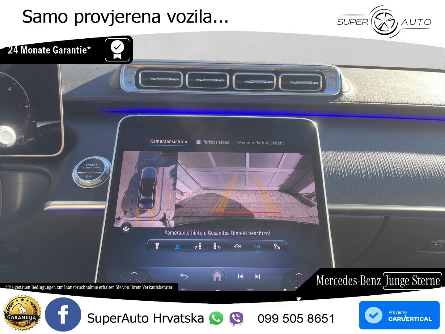 Mercedes S 350d (313 KS) EQ Boost 4MATIC 9G-TRONIC AMG ZRAČNI+ACC+GR SJED+360+PANO