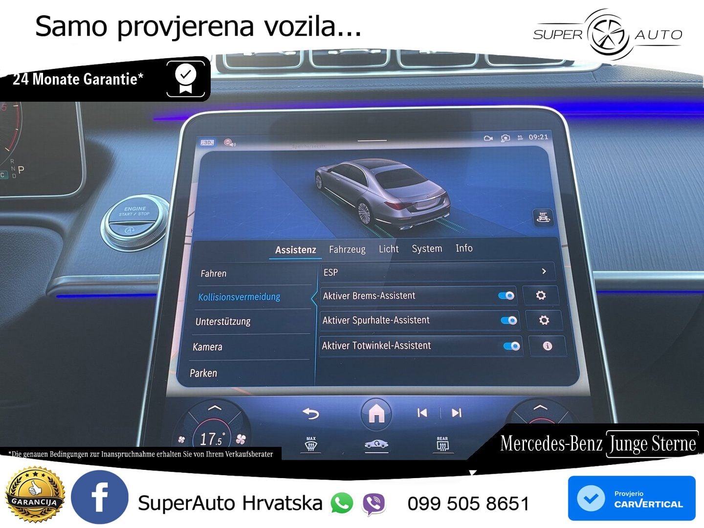 Mercedes S 350d (313 KS) EQ Boost 4MATIC 9G-TRONIC AMG ZRAČNI+ACC+GR SJED+360+PANO