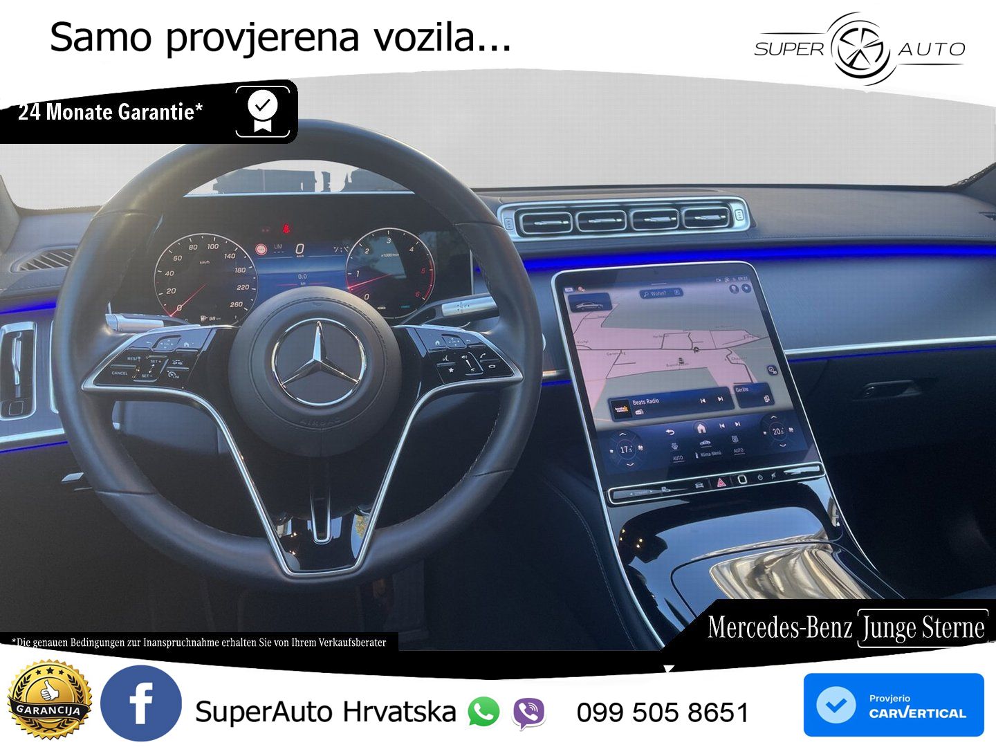 Mercedes S 350d (313 KS) EQ Boost 4MATIC 9G-TRONIC AMG ZRAČNI+ACC+GR SJED+360+PANO