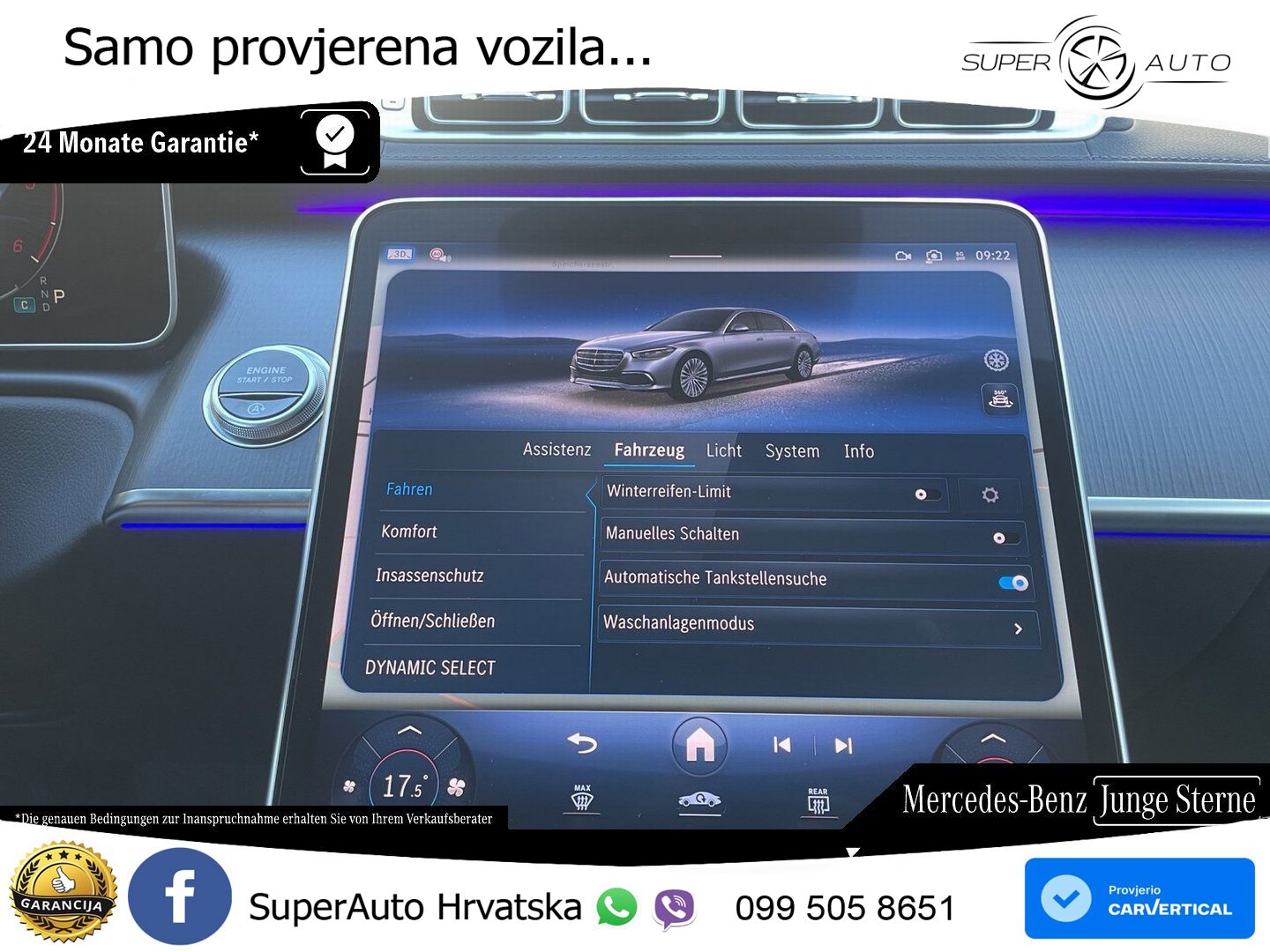 Mercedes S 350d (313 KS) EQ Boost 4MATIC 9G-TRONIC AMG ZRAČNI+ACC+GR SJED+360+PANO