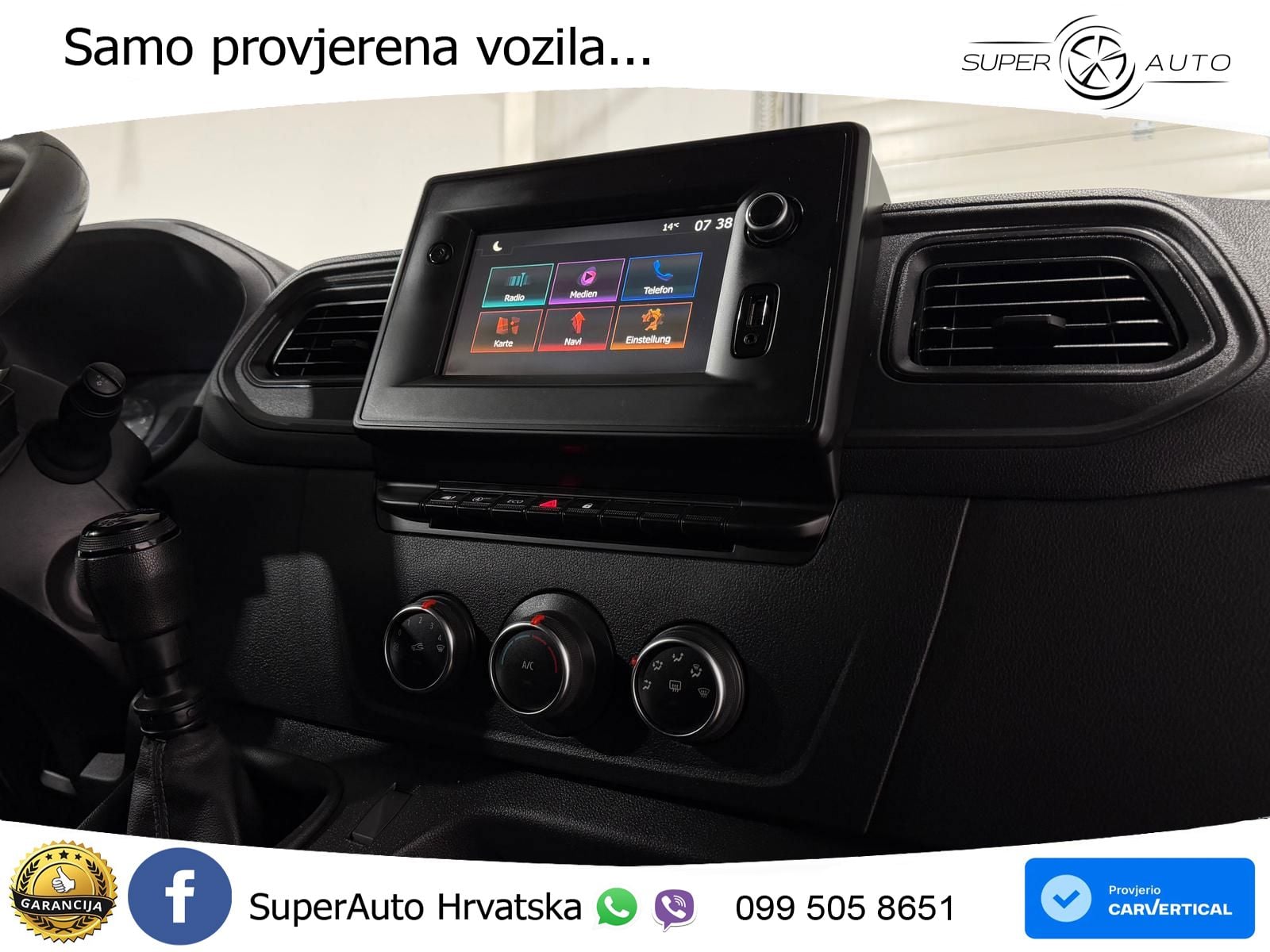 Renault Master Kasten-Doka(7-Si.),L3H2,Klima,Radio,Navi 150 KS