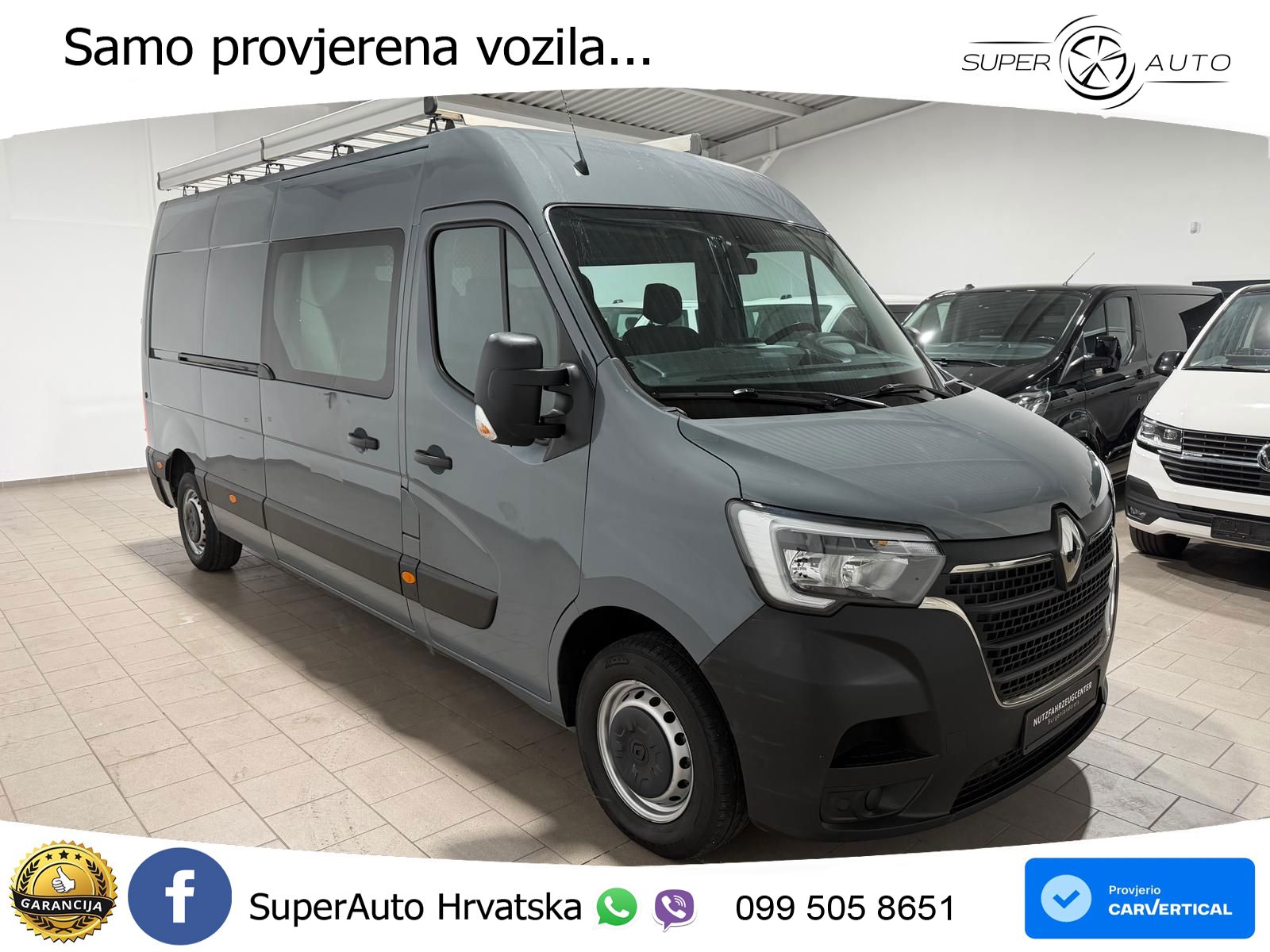 Renault Master Kasten-Doka(7-Si.),L3H2,Klima,Radio,Navi 150 KS