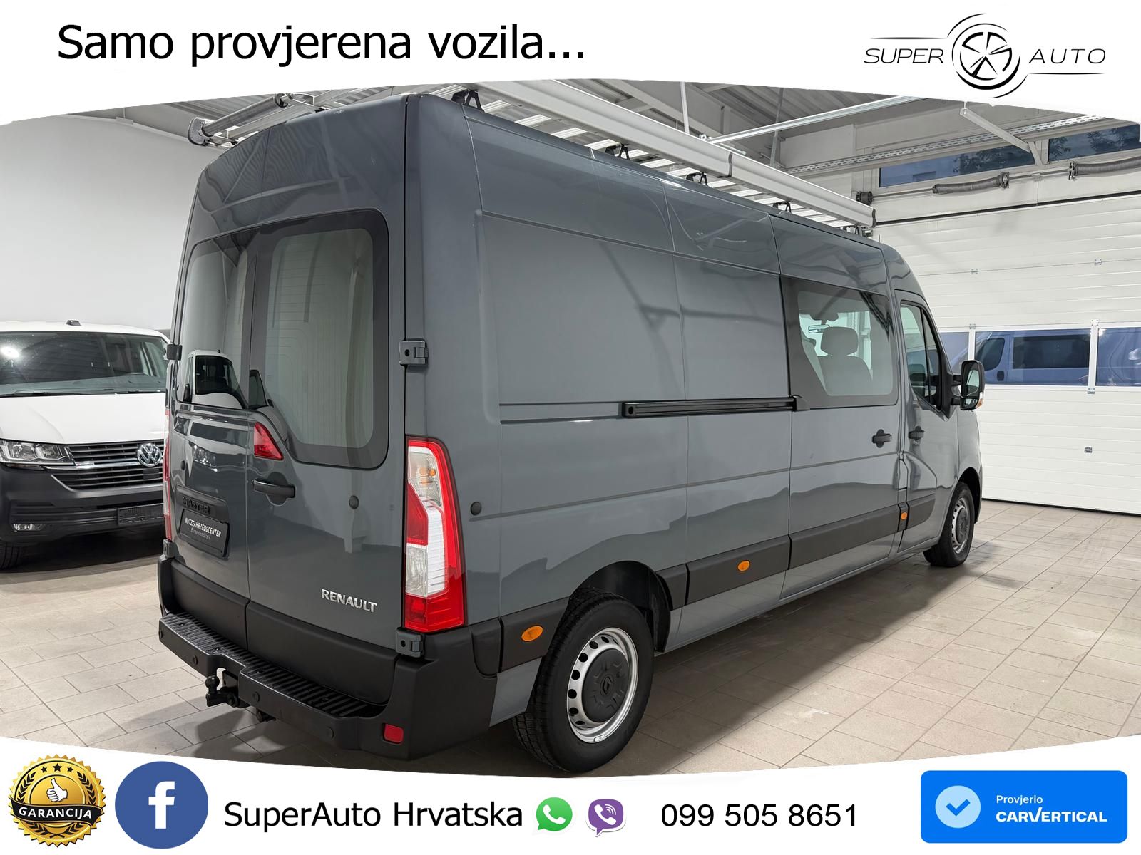 Renault Master Kasten-Doka(7-Si.),L3H2,Klima,Radio,Navi 150 KS